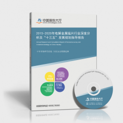 2015-2020年电解金属锰片行业深度分析及“十三五”发展规划指导报告